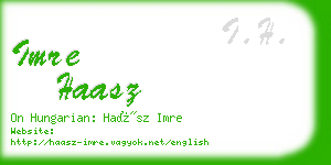 imre haasz business card